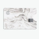 Mixtured Gray 47 Textured Marble - Premium Protective Decal Skin-Kit for the Apple Credit Card