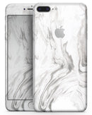 Mixtured Gray 47 Textured Marble - Skin-kit for the iPhone 8 or 8 Plus