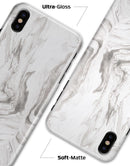 Mixtured Gray 47 Textured Marble - iPhone X Clipit Case