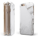 Mixtured Gray 523 Textured Marble iPhone 6/6s or 6/6s Plus 2-Piece Hybrid INK-Fuzed Case