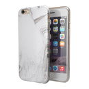 Mixtured Gray 523 Textured Marble iPhone 6/6s or 6/6s Plus 2-Piece Hybrid INK-Fuzed Case