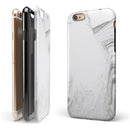Mixtured Gray 523 Textured Marble iPhone 6/6s or 6/6s Plus 2-Piece Hybrid INK-Fuzed Case