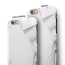 Mixtured Gray 523 Textured Marble iPhone 6/6s or 6/6s Plus 2-Piece Hybrid INK-Fuzed Case