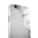 Mixtured Gray 523 Textured Marble iPhone 6/6s or 6/6s Plus 2-Piece Hybrid INK-Fuzed Case