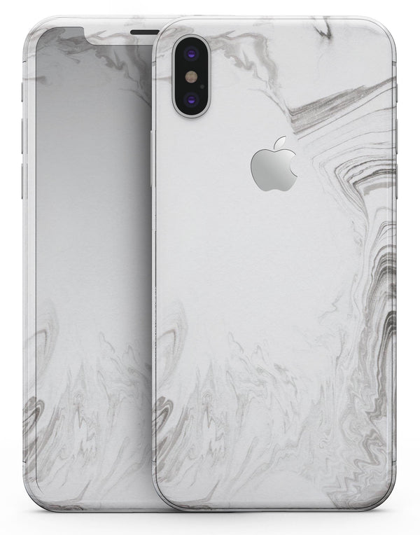 Mixtured Gray 523 Textured Marble - iPhone X Skin-Kit