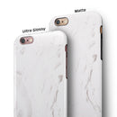 Mixtured Gray 7 Textured Marble iPhone 6/6s or 6/6s Plus 2-Piece Hybrid INK-Fuzed Case