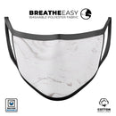 Mixtured Gray 7 Textured Marble - Made in USA Mouth Cover Unisex Anti-Dust Cotton Blend Reusable & Washable Face Mask with Adjustable Sizing for Adult or Child