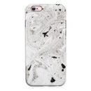 Mixtured Gray Textured Marble iPhone 6/6s or 6/6s Plus 2-Piece Hybrid INK-Fuzed Case