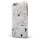Mixtured Gray Textured Marble iPhone 6/6s or 6/6s Plus 2-Piece Hybrid INK-Fuzed Case