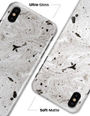 Mixtured Gray Textured Marble - iPhone X Clipit Case