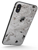 Mixtured Gray Textured Marble - iPhone X Skin-Kit