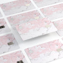 Mixtured Gray and Pink v10 Textured Marble - Premium Protective Decal Skin-Kit for the Apple Credit Card
