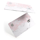 Mixtured Gray and Pink v10 Textured Marble - Premium Protective Decal Skin-Kit for the Apple Credit Card