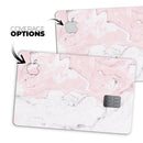 Mixtured Gray and Pink v10 Textured Marble - Premium Protective Decal Skin-Kit for the Apple Credit Card