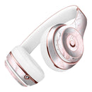 Mixtured Gray and Pink v10 Textured Marble Full-Body Skin Kit for the Beats by Dre Solo 3 Wireless Headphones