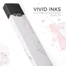 Mixtured Gray and Pink v10 Textured Marble - Premium Decal Protective Skin-Wrap Sticker compatible with the Juul Labs vaping device