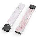 Mixtured Gray and Pink v10 Textured Marble - Premium Decal Protective Skin-Wrap Sticker compatible with the Juul Labs vaping device