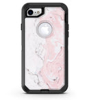 Mixtured Gray and Pink v10 Textured Marble - iPhone 7 or 8 OtterBox Case & Skin Kits