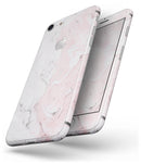 Mixtured Gray and Pink v10 Textured Marble - Skin-kit for the iPhone 8 or 8 Plus