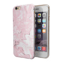 Mixtured Gray and Pink v9 Textured Marble iPhone 6/6s or 6/6s Plus 2-Piece Hybrid INK-Fuzed Case