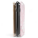 Mixtured Gray and Pink v9 Textured Marble iPhone 6/6s or 6/6s Plus 2-Piece Hybrid INK-Fuzed Case