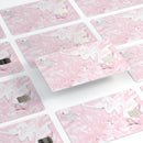 Mixtured Gray and Pink v9 Textured Marble - Premium Protective Decal Skin-Kit for the Apple Credit Card