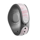 Mixtured Gray and Pink v9 Textured Marble - Decal Skin Wrap Kit for the Disney Magic Band