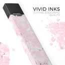 Mixtured Gray and Pink v9 Textured Marble - Premium Decal Protective Skin-Wrap Sticker compatible with the Juul Labs vaping device