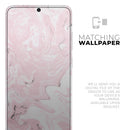 Mixtured Gray and Pink v9 Textured Marble - Premium Vinyl Skin Decal for Samsung Galaxy S25 Ultra, S24, S23, S22 & All Galaxy S Models