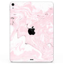 Mixtured Gray and Pink v9 Textured Marble - Full Body Skin Decal for the Apple iPad Pro 12.9", 11", 10.5", 9.7", Air or Mini (All Models Available)