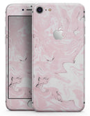 Mixtured Gray and Pink v9 Textured Marble - Skin-kit for the iPhone 8 or 8 Plus