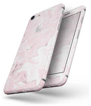 Mixtured Gray and Pink v9 Textured Marble - Skin-kit for the iPhone 8 or 8 Plus
