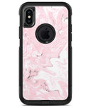 Mixtured Gray and Pink v9 Textured Marble - iPhone X OtterBox Case & Skin Kits