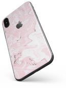 Mixtured Gray and Pink v9 Textured Marble - iPhone X Skin-Kit