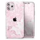 Mixtured Gray and Pink v9 Textured Marble - Vinyl Skin Wrap for iPhone 17 Pro Max, 17 Pro, 17 Air, 17, 16 & All Models — Soft Matte or Ultra Gloss