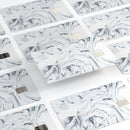 Mixtured Gray to Blue v9 Textured Marble - Premium Protective Decal Skin-Kit for the Apple Credit Card