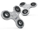 Mixtured Gray to Blue v9 Textured Marble Full-Body Fidget Spinner Skin-Kit