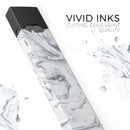 Mixtured Gray to Blue v9 Textured Marble - Premium Decal Protective Skin-Wrap Sticker compatible with the Juul Labs vaping device