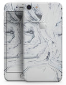 Mixtured Gray to Blue v9 Textured Marble - Skin-kit for the iPhone 8 or 8 Plus