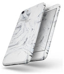 Mixtured Gray to Blue v9 Textured Marble - Skin-kit for the iPhone 8 or 8 Plus