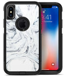 Mixtured Gray to Blue v9 Textured Marble - iPhone X OtterBox Case & Skin Kits