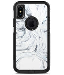 Mixtured Gray to Blue v9 Textured Marble - iPhone X OtterBox Case & Skin Kits