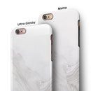 Mixtured Gray v10 Textured Marble iPhone 6/6s or 6/6s Plus 2-Piece Hybrid INK-Fuzed Case