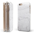 Mixtured Gray v11 Textured Marble iPhone 6/6s or 6/6s Plus 2-Piece Hybrid INK-Fuzed Case