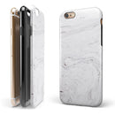 Mixtured Gray v11 Textured Marble iPhone 6/6s or 6/6s Plus 2-Piece Hybrid INK-Fuzed Case