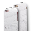Mixtured Gray v11 Textured Marble iPhone 6/6s or 6/6s Plus 2-Piece Hybrid INK-Fuzed Case