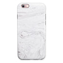 Mixtured Gray v11 Textured Marble iPhone 6/6s or 6/6s Plus 2-Piece Hybrid INK-Fuzed Case