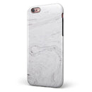 Mixtured Gray v11 Textured Marble iPhone 6/6s or 6/6s Plus 2-Piece Hybrid INK-Fuzed Case