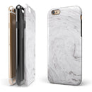 Mixtured Gray v12 Textured Marble iPhone 6/6s or 6/6s Plus 2-Piece Hybrid INK-Fuzed Case
