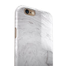 Mixtured Gray v12 Textured Marble iPhone 6/6s or 6/6s Plus 2-Piece Hybrid INK-Fuzed Case